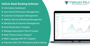 vWashPro SaaS – Vehicle Wash Booking software