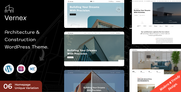 Vernex – Architecture Construction WordPress Theme