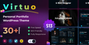 Virtuo – Personal Portfolio WordPress Theme