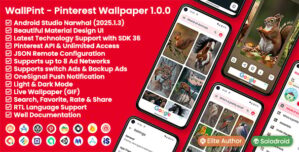 WallPint – Pinterest Wallpaper App – Pinterest API