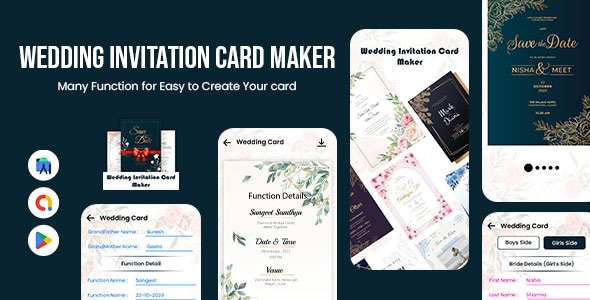 Wedding Invitation Card Maker – Shaadi Card Maker – Card Creator – Invite – Shaadi – Engagement
