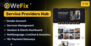 WeFix – On-Demand Service Providers Hub