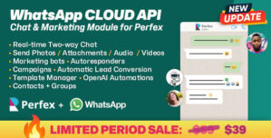 WhatsApp Official Cloud API Chat Marketing Automation module for Perfex CRM