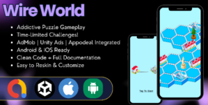 Wire the World – Unity Puzzle Game (AdMob,Unity Ads,Appodeal, iOS Android)