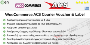 WooCommerce ACS Courier Voucher Label
