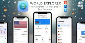 World Explorer – Complete iOS App Template | SwiftUI | In-App Purchase | Quiz Game | Geography