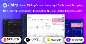Xintra – AppRouter Javascript React Bootstrap Nextjs Admin Dashboard Template