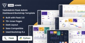 YashAdmin – Flask Sales Management System Admin Dashboard Template