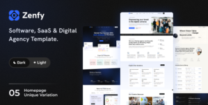 Zenfy – Software, SaaS Digital Agency Template